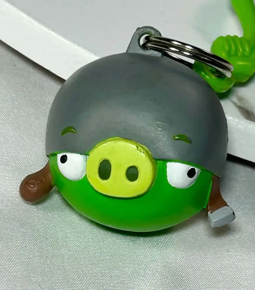 Angry Birds Green Pig Backpack Clip Keychain